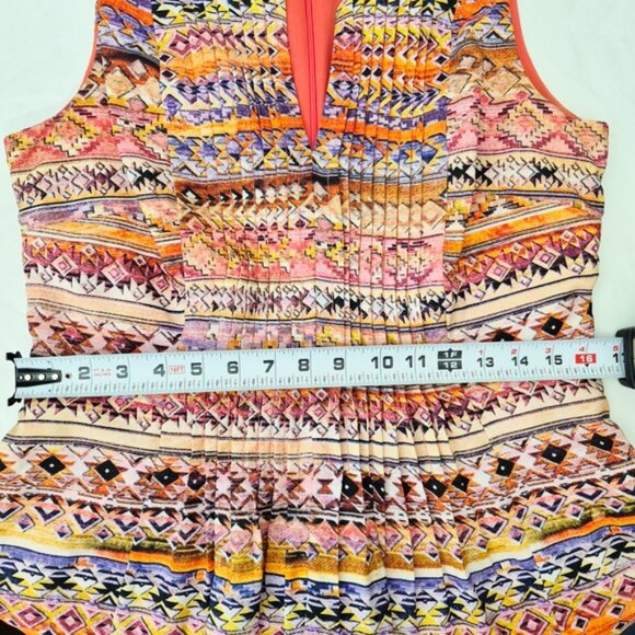 Rabbit Petite Women's Boho Colorful Sleeveless  Dress Size 10 - Picture 12 of 12